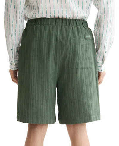 Scotch & Soda Regular Fit Tonal Striped Bermuda Shorts