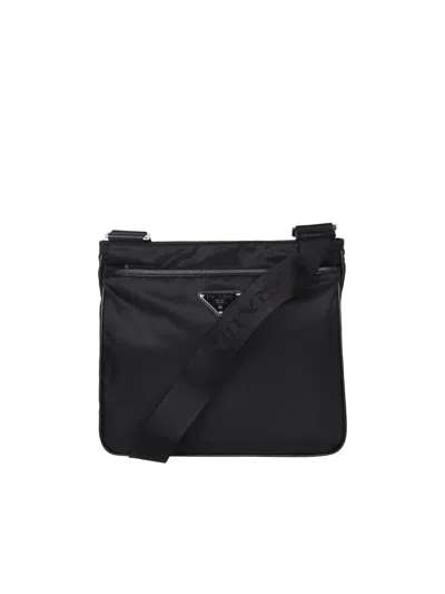 Prada Smooth Matte Finish Crossbody Bag In Black