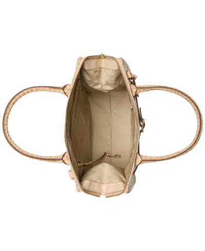 Brahmin Caroline Leather Satchel In Gray