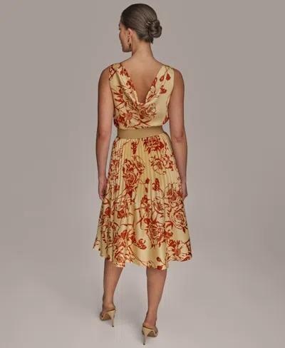 Donna Karan Women's Belted A-line Dress