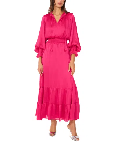 Vince Camuto Women's Smocked-waist Tiered Maxi Dress