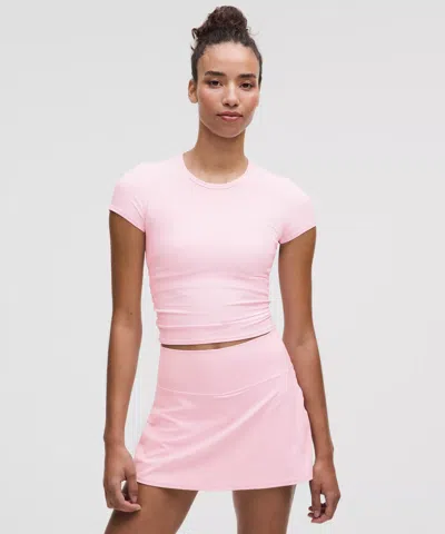 Lululemon All It Takes Back-twist Ribbed Short-sleeve Shirt