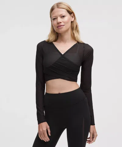 Lululemon Mesh Wrap-front Long-sleeve Shirt