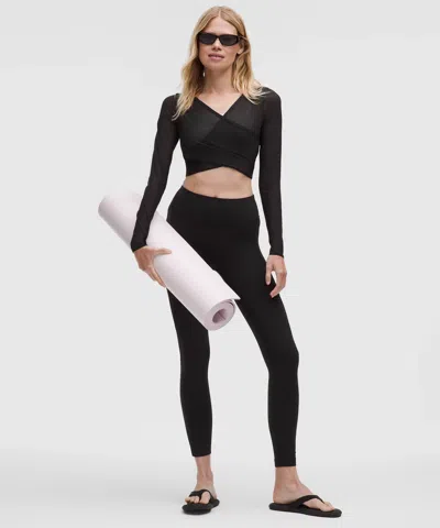 Lululemon Mesh Wrap-front Long-sleeve Shirt