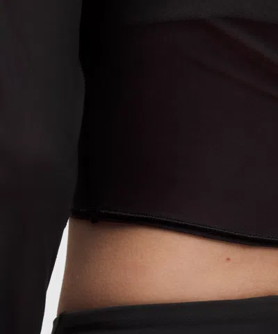 Lululemon Mesh Wrap-front Long-sleeve Shirt