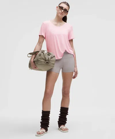 Lululemon Modal-silk Twist-back Short-sleeve Shirt