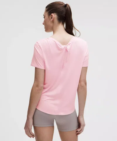 Lululemon Modal-silk Twist-back Short-sleeve Shirt