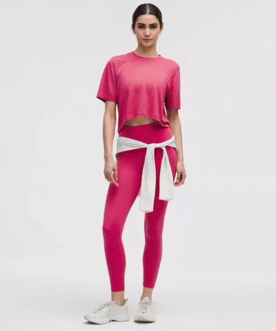 Lululemon Swiftly High-low Cropped Short-sleeve Shirt