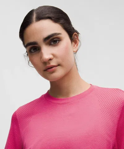 Lululemon Swiftly High-low Cropped Short-sleeve Shirt