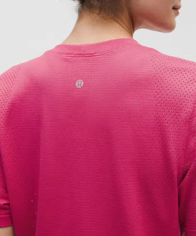 Lululemon Swiftly High-low Cropped Short-sleeve Shirt