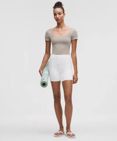 Lululemon Wunder Under Smoothcover Square-neck T-shirt