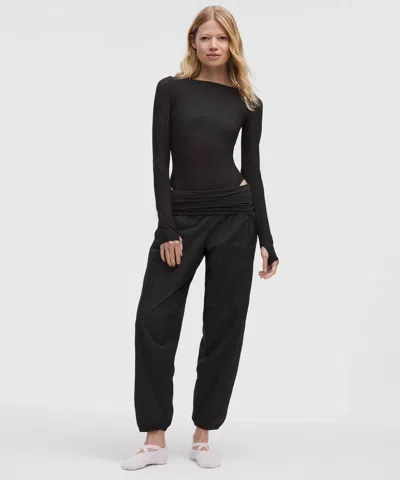 Lululemon Wundermost Ultra-soft Nulu Mesh Boatneck Long-sleeve Bodysuit