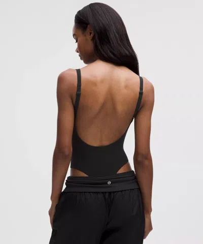 Lululemon Wundermost Ultra-soft Nulu Mesh Scoop-back Sleeveless Thong Bodysuit
