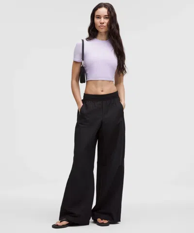 Lululemon Wundermost Ultra-soft Nulu Crewneck Cropped T-shirt