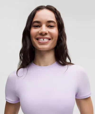 Lululemon Wundermost Ultra-soft Nulu Crewneck Cropped T-shirt