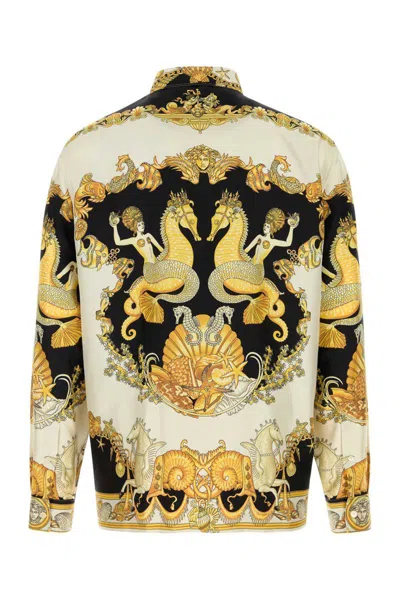 Versace Coral Theatre Shirt And Blouse Multicolor