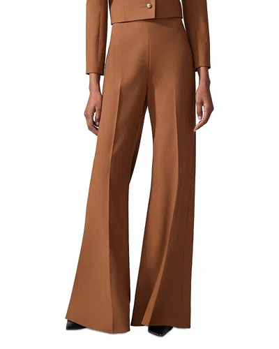 Carolina Herrera Wide Leg Pants In Brown