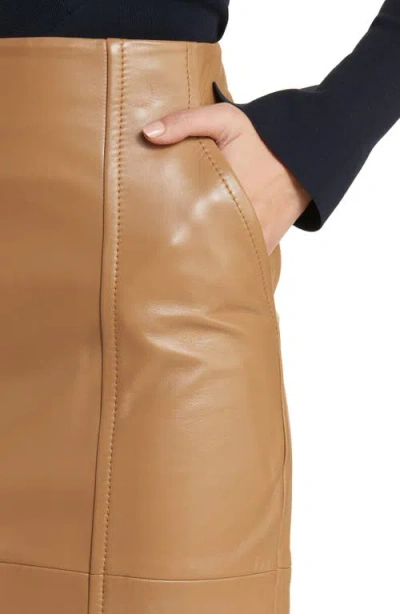 Hugo Boss Seleni Leather Pencil Skirt