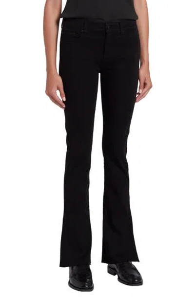 7 For All Mankind Tailorless Raw Hem Mid Rise Bootcut Jeans