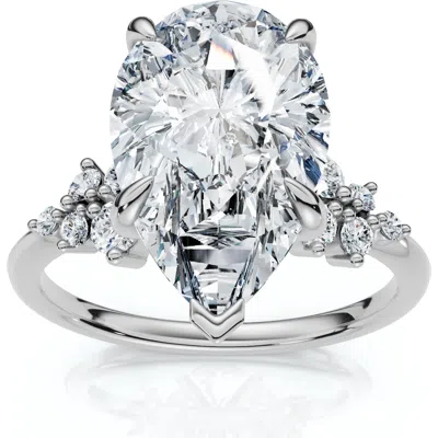 Bliss Diamond Certified 3 1/3ct Pear Diamond Engagement Ring 14k Gold Or Platinum Lab Grown