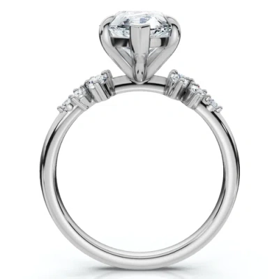 Bliss Diamond Certified 3 1/3ct Pear Diamond Engagement Ring 14k Gold Or Platinum Lab Grown