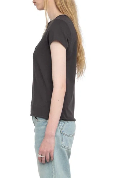 Zadig & Voltaire Tuni Wings Strass Embellished Keyhole Cotton Graphic T-shirt In Black