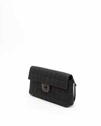 Pre-owned Chanel Cc Travel Line Chocolate Bar Bag