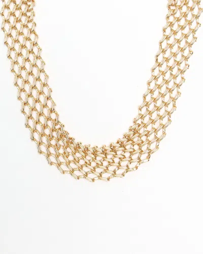 Dior Christian  Chainlink Necklace In Gold