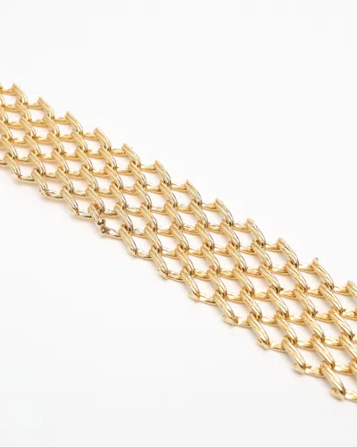 Dior Christian  Chainlink Necklace In Gold