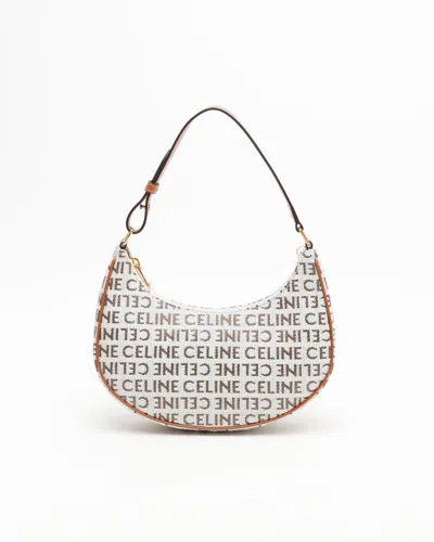 Celine Céline Ava Canvas Shoulder Bag