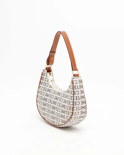 Celine Céline Ava Canvas Shoulder Bag