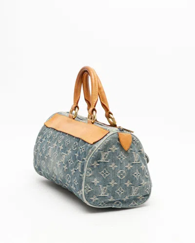 Pre-owned Louis Vuitton Monogram Denim Neo Speedy Bag In Blue