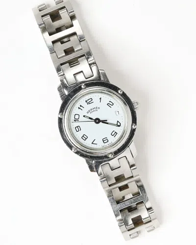 Pre-owned Hermes Hermès Clipper 24mm Ref Cl4.210 Watch