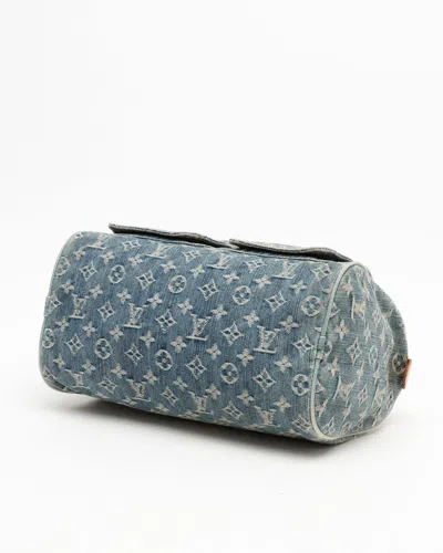 Pre-owned Louis Vuitton Monogram Denim Neo Speedy Bag In Blue