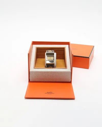 Pre-owned Hermes Hermès Loquet 19mm Ref L01.201 Watch
