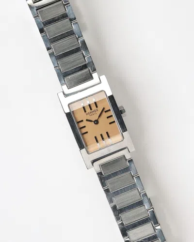 Pre-owned Hermes Hermès Tandem 19mm Ref Ta1.210 Watch