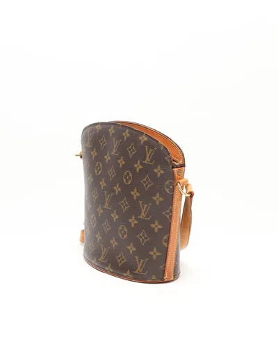 Pre-owned Louis Vuitton Monogram Drouot Bag In Brown