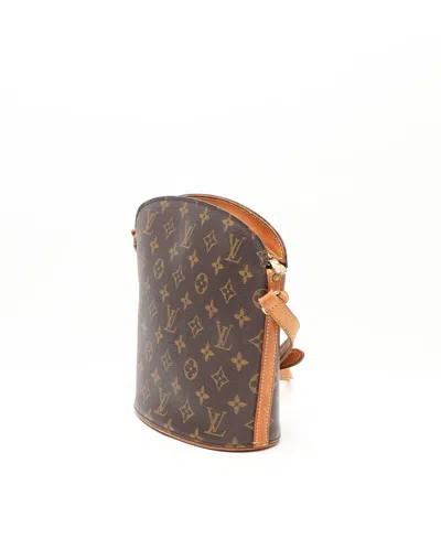 Pre-owned Louis Vuitton Monogram Drouot Bag In Brown