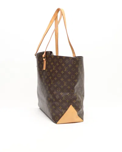 Pre-owned Louis Vuitton Monogram Cabas Alto Tote Bag In Brown