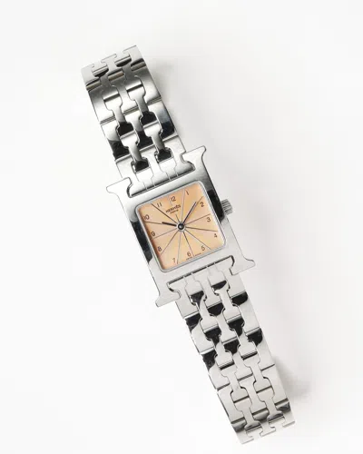 Pre-owned Hermes Hermès Heure H 21mm Ref Hh1.210 Watch