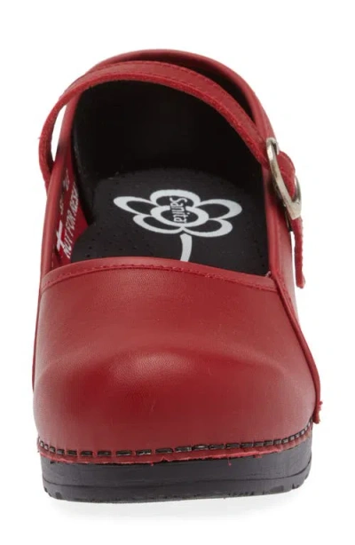 Sanita Clare Mary Jane Clog In Red