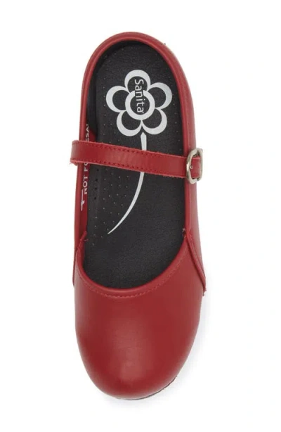 Sanita Clare Mary Jane Clog In Red