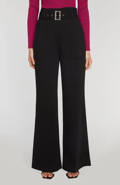 Elie Tahari The Diana Belted High Waist Flare Pants