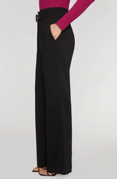 Elie Tahari The Diana Belted High Waist Flare Pants