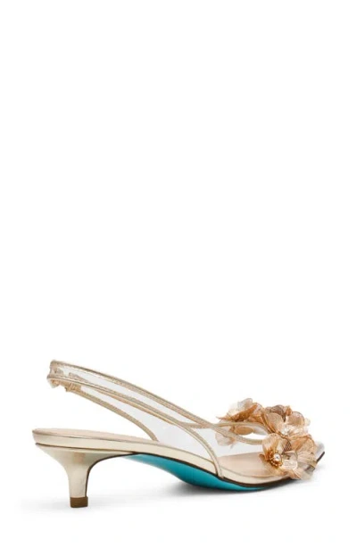 Betsey Johnson Robin Slingback Pointed Toe Kitten Heel Pump
