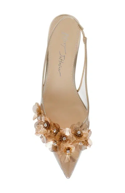 Betsey Johnson Robin Slingback Pointed Toe Kitten Heel Pump