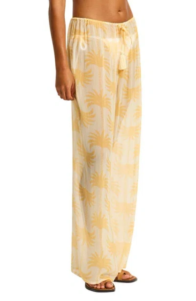 Seafolly Wide Leg Cover-up Drawstring Pants