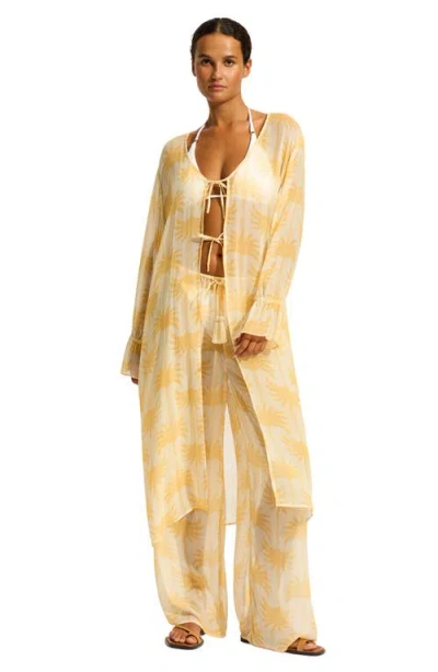Seafolly Wide Leg Cover-up Drawstring Pants