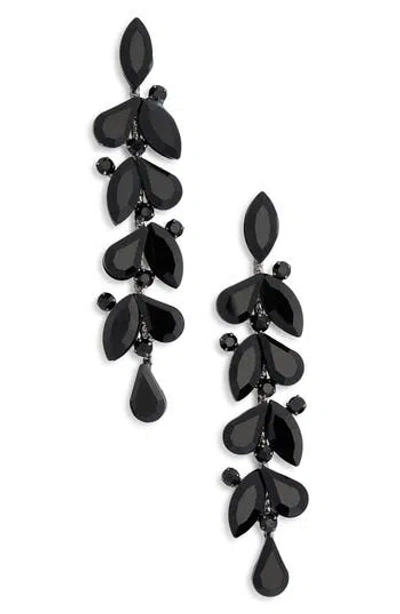 Cara Crystal Linear Drop Earrings