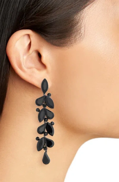 Cara Crystal Linear Drop Earrings